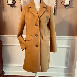Laundry By Shelli Segal Los Angeles Gold Trench Coat Jacket Size SMALL